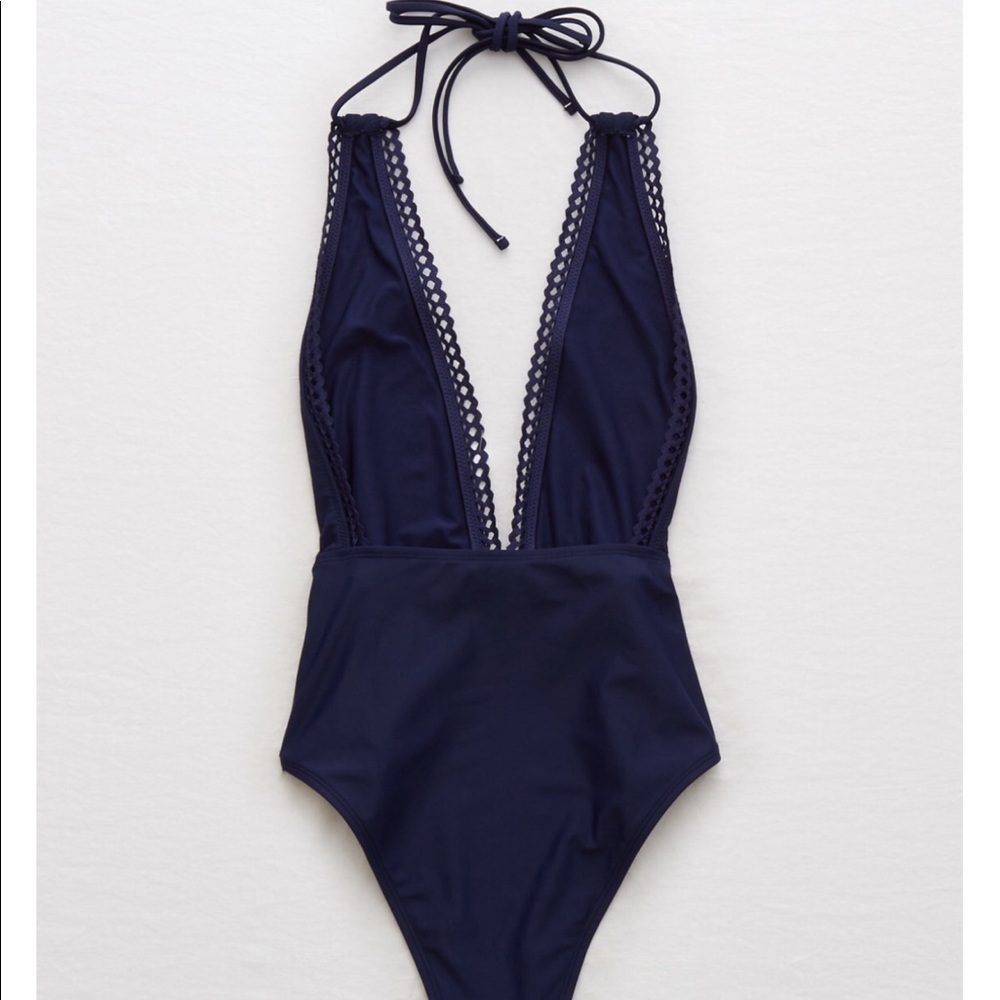 Lace Deep V One Piece